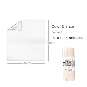 Bolsa Plastica Ad-Rec 46X46Cm C1 Blanca Rollox10