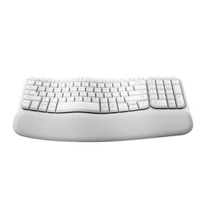 Teclado Logitech Wave Ergonomico Blanco Bluetooth  Inalámbrico Ref 920-012279