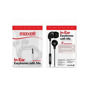 Audifonos In Bax W Mic Black 347946 Maxell