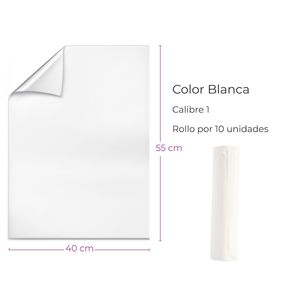 Bolsa Plastica 40X55Cm Blanca Rollox10